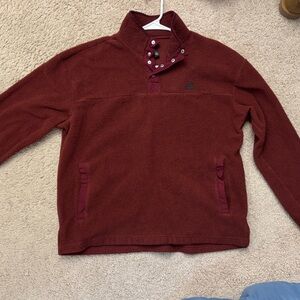 Adidas Burgundy Fleece Pullover